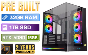 amd-ryzen-7-9850x3d-rtx-5080-gaming-pc-32gb-ddr5-1tb-nvme - Image 1