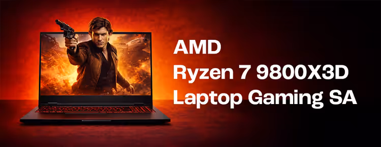 AMD Ryzen 7 9800X3D laptop — high-performance gaming CPU