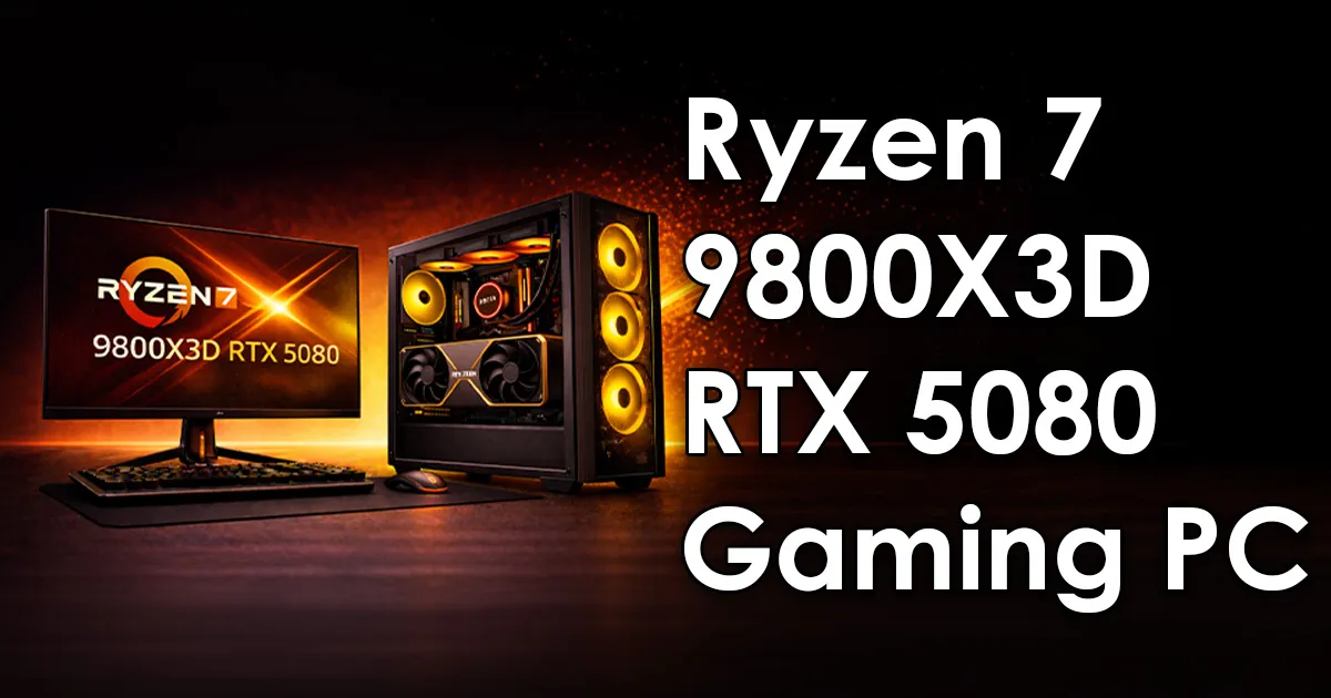RTX 5080 Gaming PCs - 9800X3D High Performance | Evetech