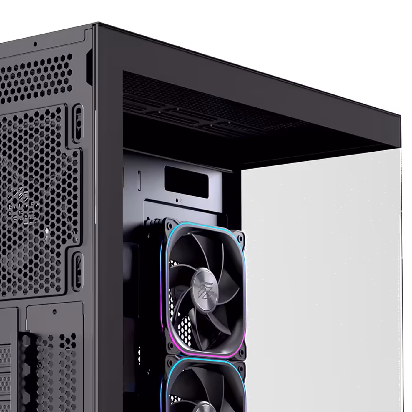 Detailed image showing the fine wood finish on the front panel and the robust SPCC steel construction.