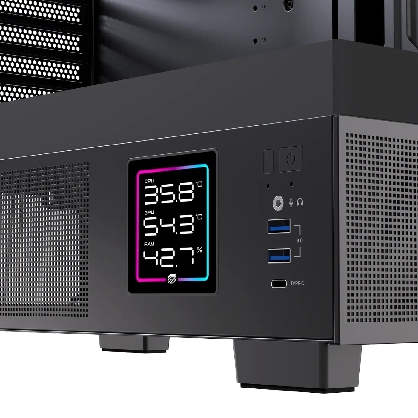 EINAREX Prisma S501D ATX Mid-Tower Gaming Case Black | Evetech