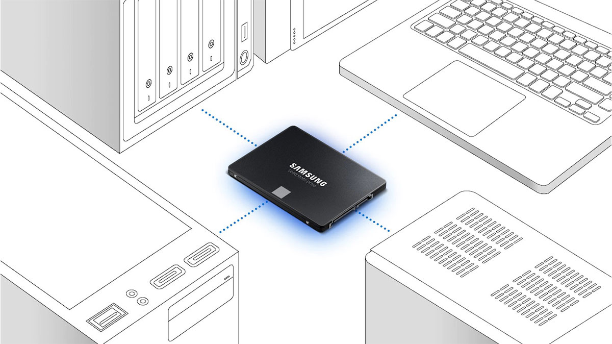 Samsung 870 EVO 1TB SSD - Desktop View