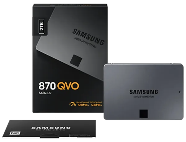 【新品未使用】Samsung 870 QVO 2TB 内蔵型SSD Samsung 870 QVO 2TB SSD - High-Performance Solid State Drive for