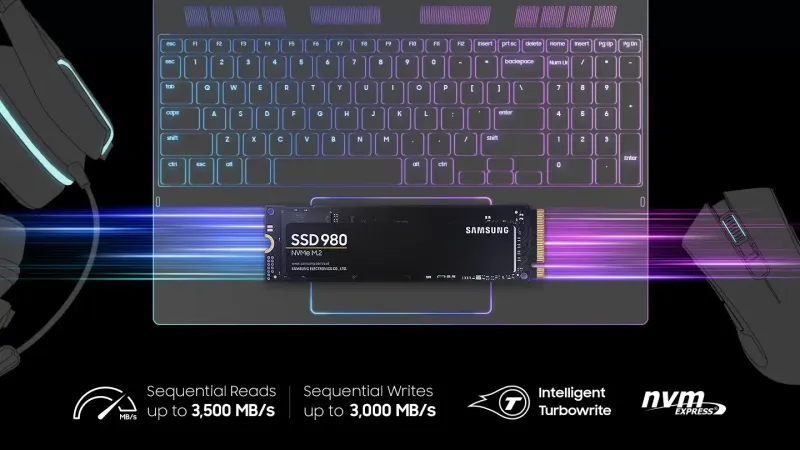 Samsung 980 1TB NVMe SSD — 3,500MB/s Read, PCIe 3.0 | Evetech