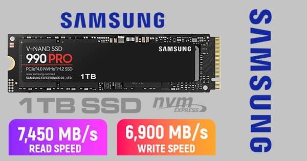 Samsung 990 Pro 1TB NVMe SSD - Ultra Fast Storage for Gamers
