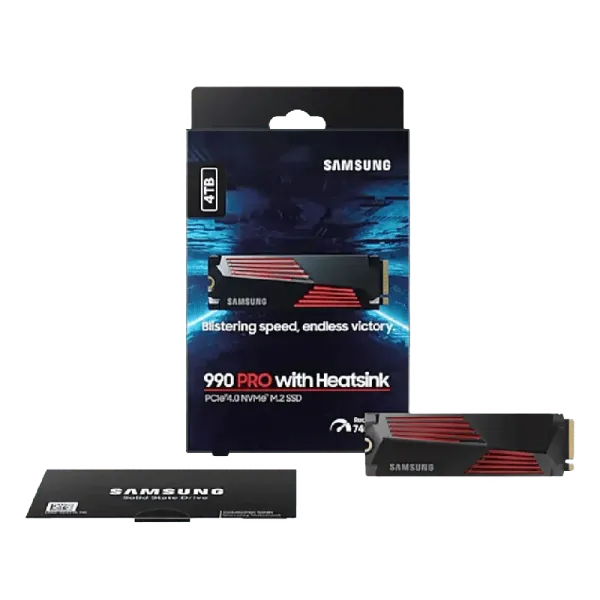 内蔵型SSD Samsung 990 PRO with Heatsink 4TB Samsung 990 Pro 4TB Heatsink NVME SSD | High-Speed Storage