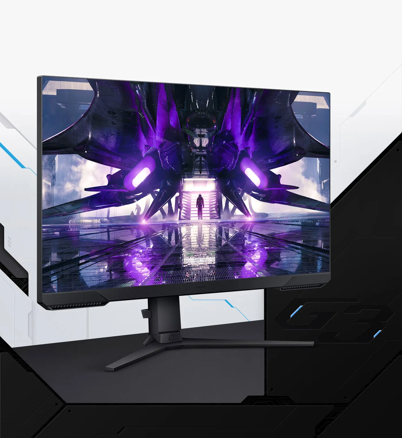 Samsung Odyssey G3 Series 24 inch FHD Gaming Monitor - Desktop View