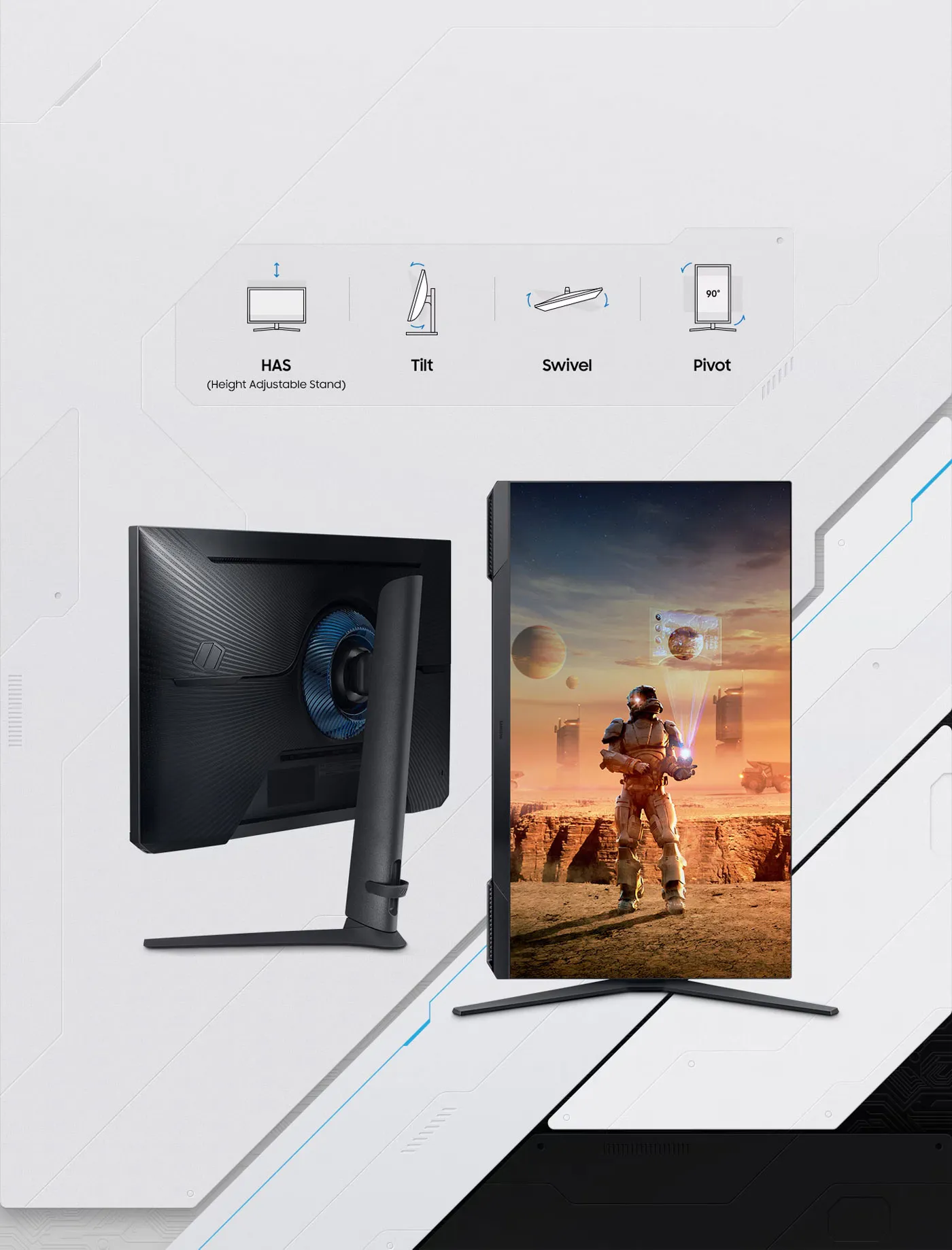Samsung Odyssey G3 Series Gaming Monitor - Desktop View