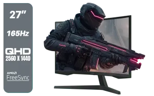Samsung Odyssey G55C 27" Curved QHD 165Hz Gaming Monitor - image 1
