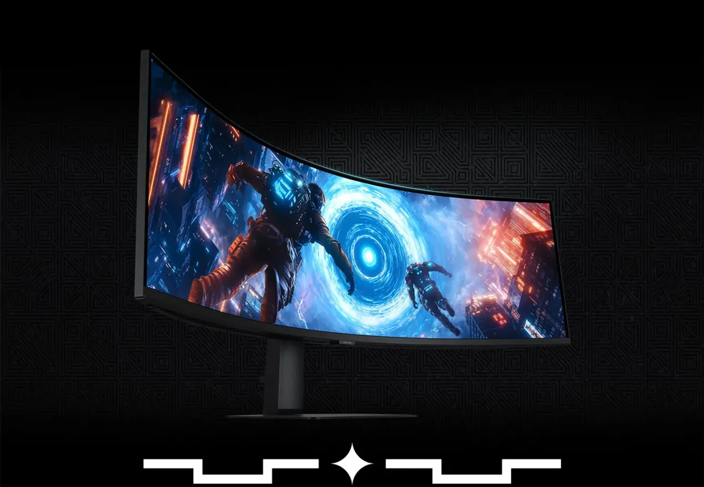 Samsung Odyssey G9 49-inch ultra-wide gaming monitor featuring curved design