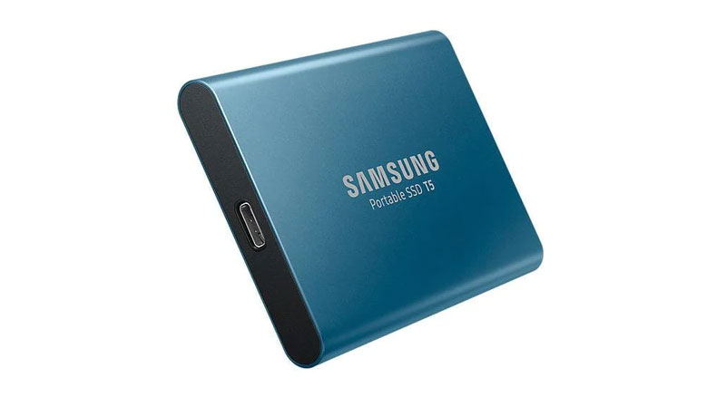 SAMSUNG 外付けSSD T5 (500GB) Samsung T5 500GB Portable SSD - Blue - Best Deal - South Africa