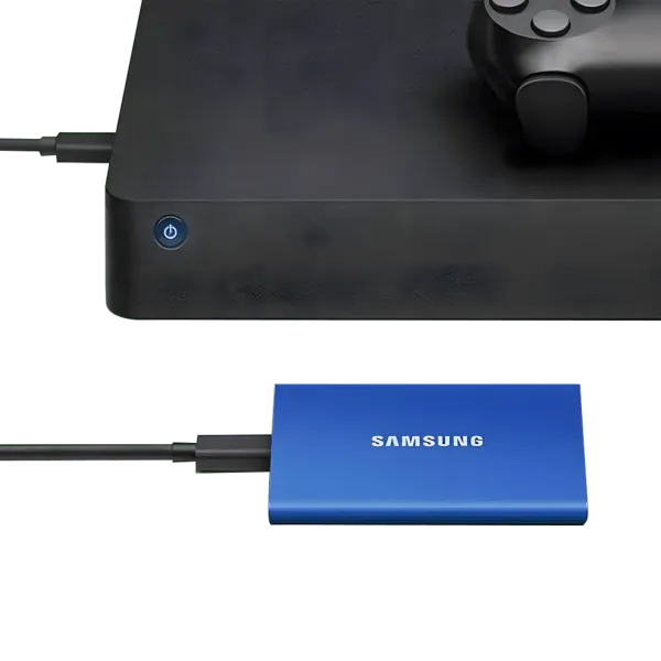 Buy Samsung T7 2TB Portable SSD - Fast & Reliable Storage - Blue