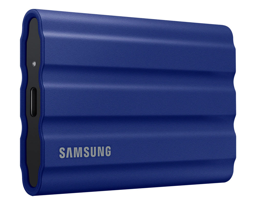 Samsung T7 Shield 1TB Portable SSD Blue - Fast & Secure Storage
