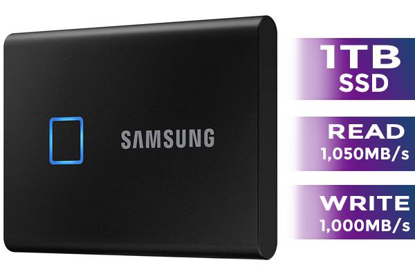 Touch Portable Samsung Fingerprint Hard Drive Samsung T7 Touch 1TB