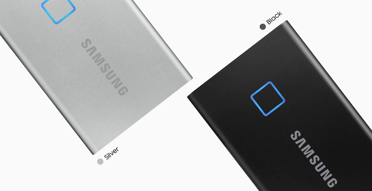 Samsung T7 Touch 1TB Portable SSD - Silver - Best Deal - South