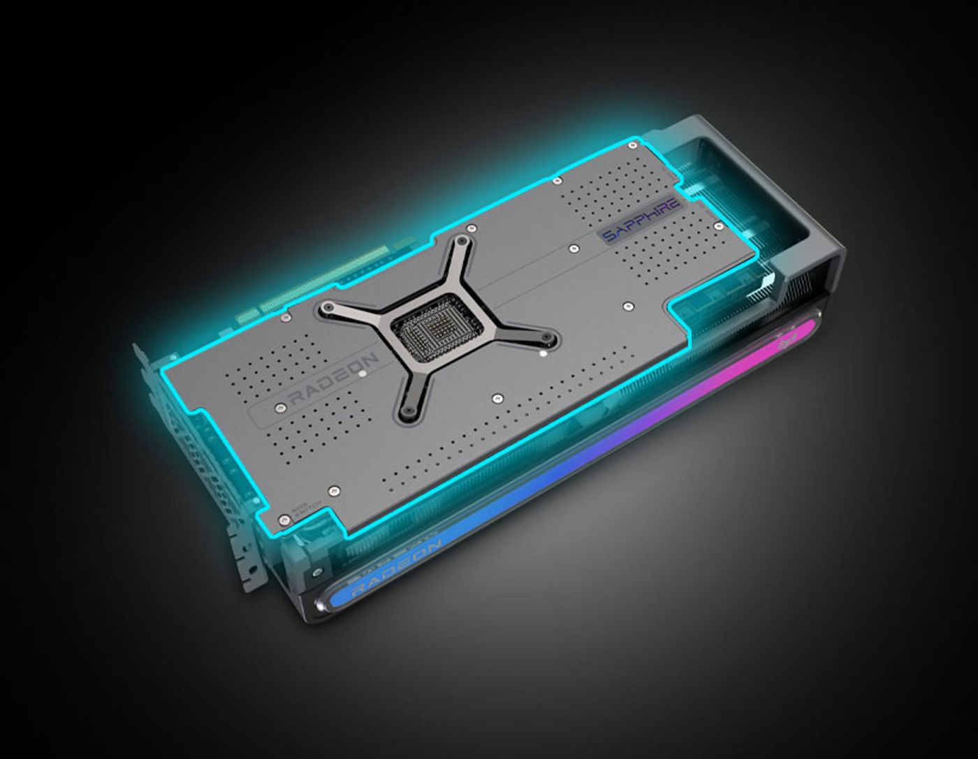 Tough metal backplate providing structural rigidity and cooling
