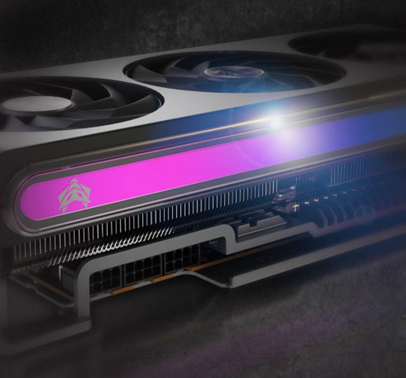 Graphics card featuring customizable ARGB lighting