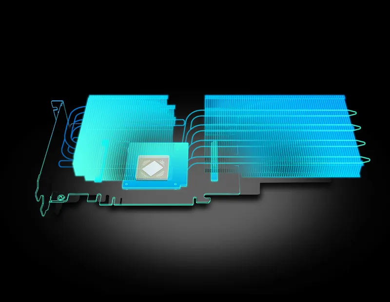 Integrated Cooling System for Consistent Thermal Performance Integrated Cooling Module Sapphire GPU
