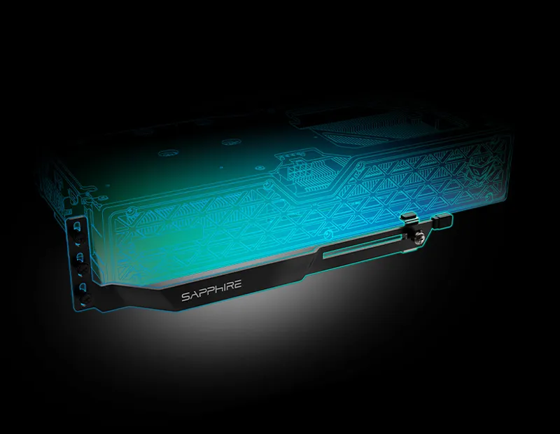 Durable L-Shape GPU Support to Prevent Sagging L-Shape GPU Support Bracket for Sapphire RX 9060 XT