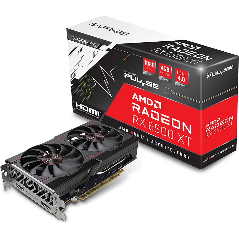 Buy SAPPHIRE Pulse AMD Radeon RX 6500 XT OC 4GB GDDR6 - Affordable