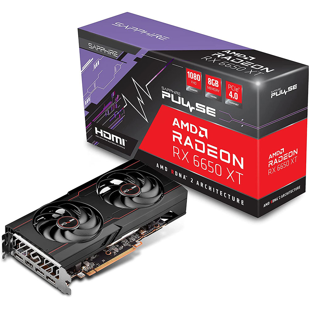 SAPPHIRE Pulse AMD Radeon RX 6650 XT OC - 8GB GDDR6 Graphics Card