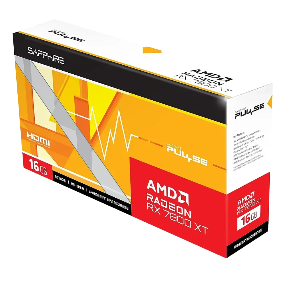 Sapphire Pulse AMD Radeon RX 7800 XT 16GB GDDR6 Graphics