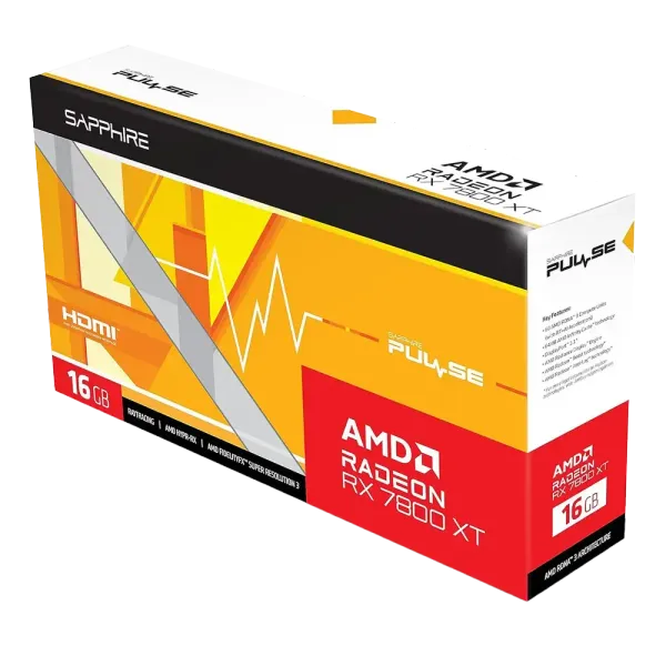Sapphire Pulse AMD Radeon RX 7800 XT 16GB GDDR6 Graphics Card