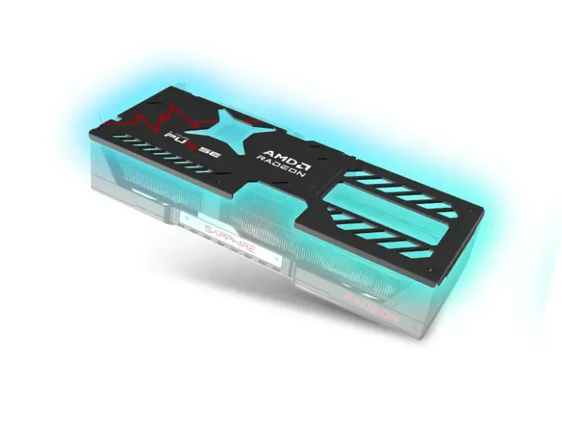 Aluminum backplate on GPU providing stability and cooling