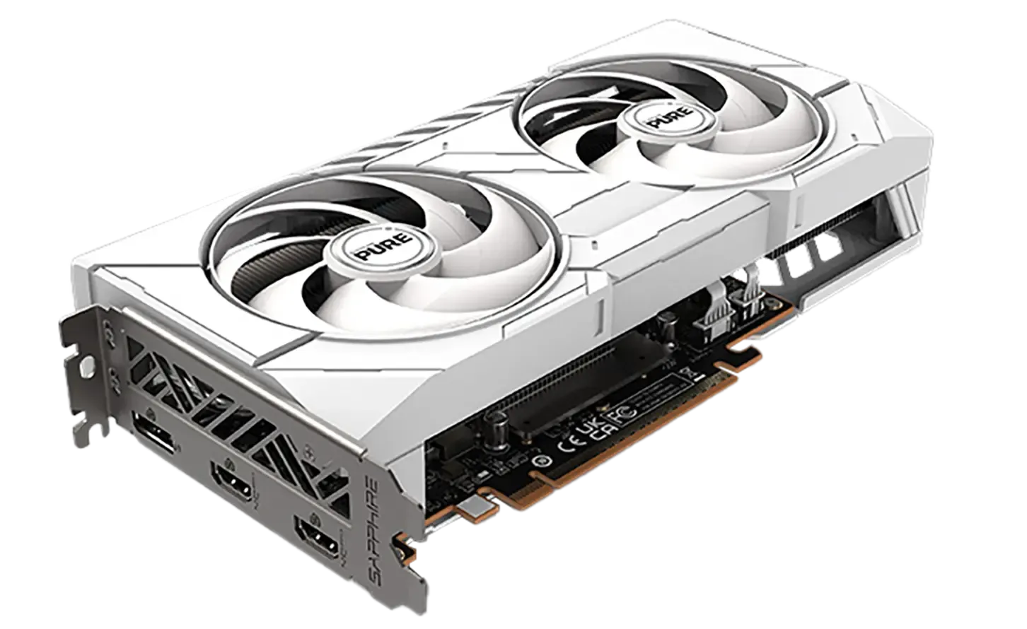SAPPHIRE RX 9060 XT 16GB White Gaming Graphics Card | Evetech