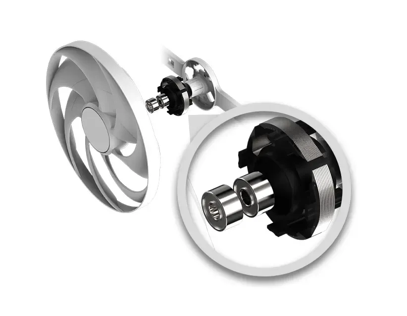 High-quality <strong>GPU</strong> <strong>cooling</strong> fan with <strong>two-ball bearing</strong> technology for <strong>quiet</strong> and <strong>long-lasting</strong> performance