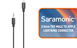 Saramonic 3 5mm TRS Male to Lightning Microphone Saramonic 3 5mm TRS Male to Lightning Microphone - Image 1