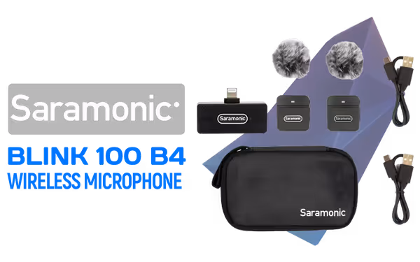 Saramonic Blink100 B4 Dual TX/RX Wireless Lavalier Kit - image 1 Saramonic Blink100 B4 Dual TX/RX Wireless Lavalier Kit - image 1