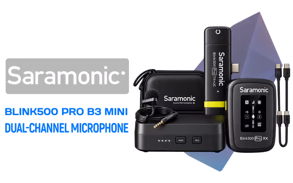 Saramonic Blink500 Pro B3 Mini Dual-Channel Wireless Mic - image 1 Saramonic Blink500 Pro B3 Mini Dual-Channel Wireless Mic - image 1