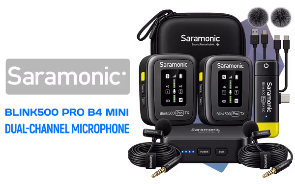 Saramonic Blink500 Pro B4 Dual-Channel Wireless Microphone - image 1 Saramonic Blink500 Pro B4 Dual-Channel Wireless Microphone - image 1