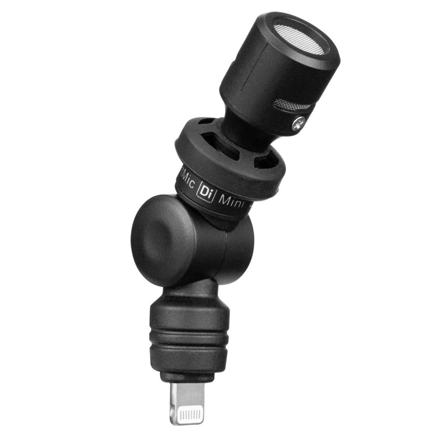 Compact Saramonic SmartMic Di Mini microphone held for portable recording