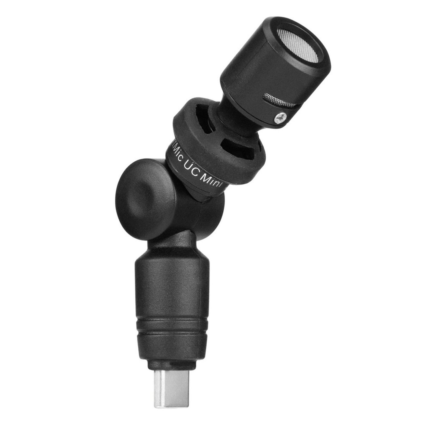Content creator recording audio on location with the Saramonic SmartMic UC Mini