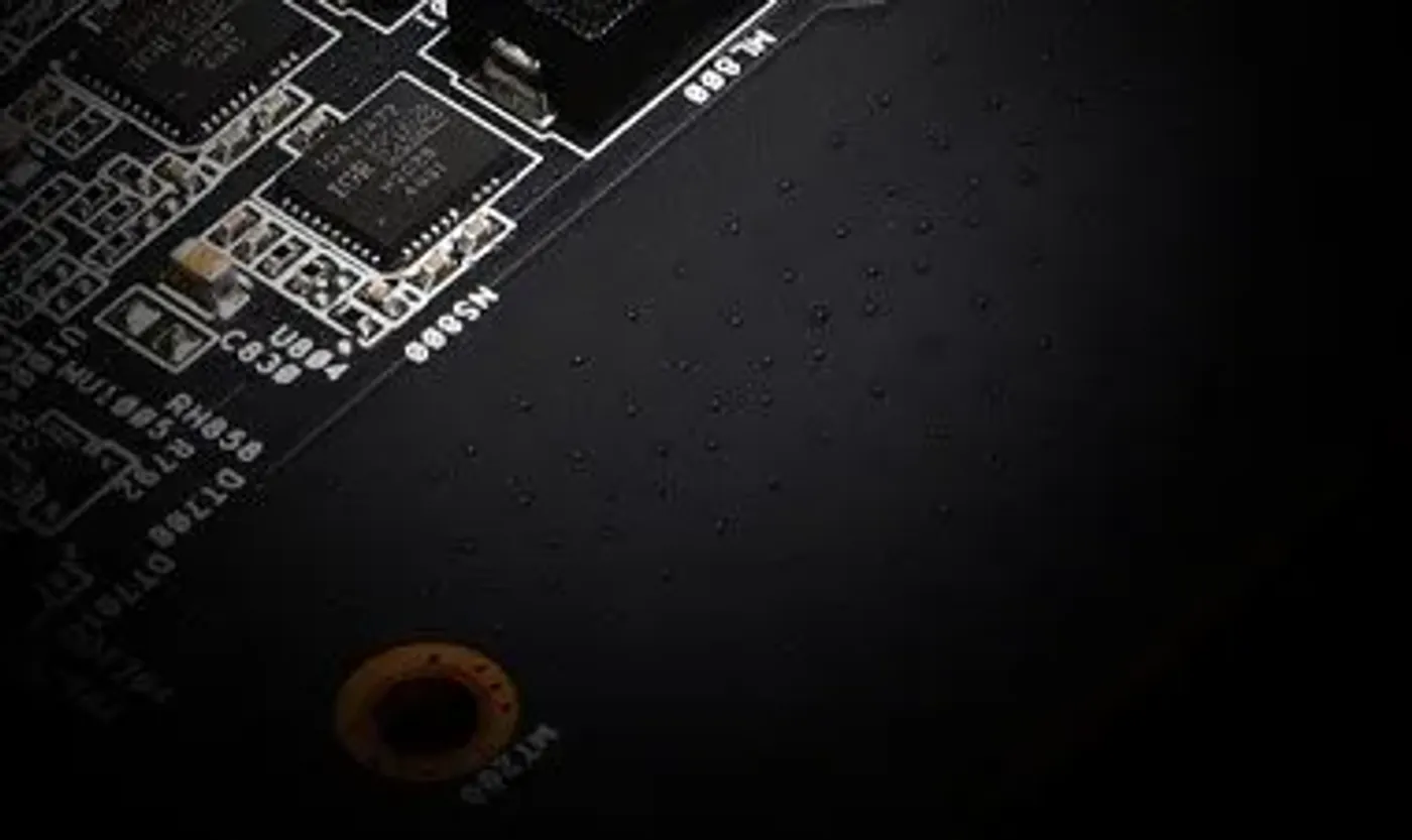 Matte black PCB design aesthetic