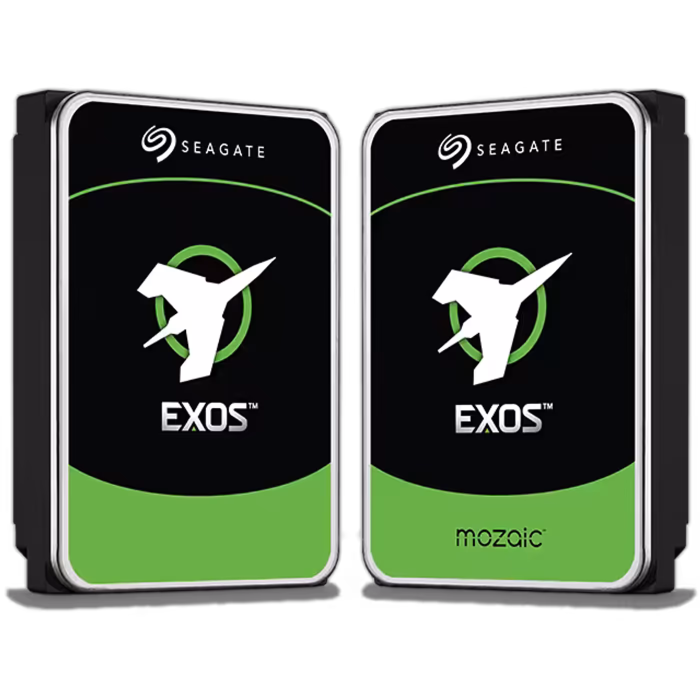 Seagate Exos enterprise-class storage drive illustrating unified architecture and capacity options