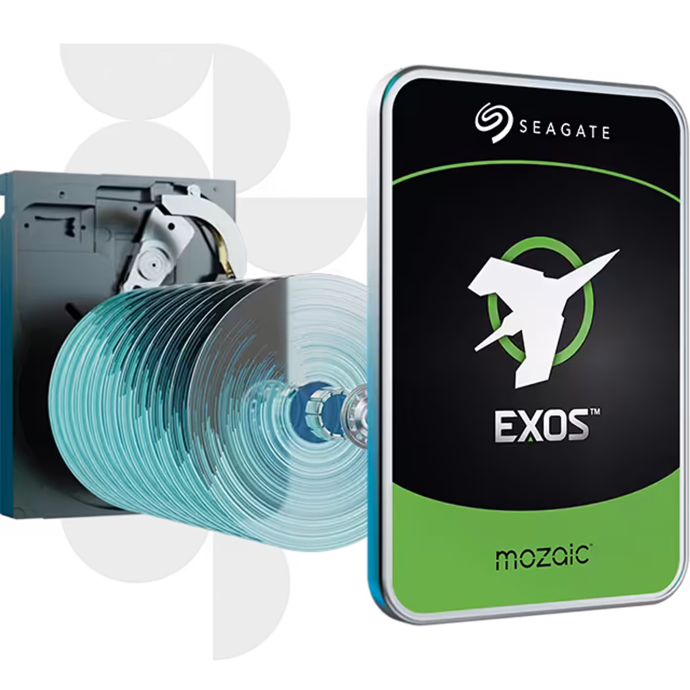 High-density enterprise hard drive featuring Mozaic technology for data-intensive environments