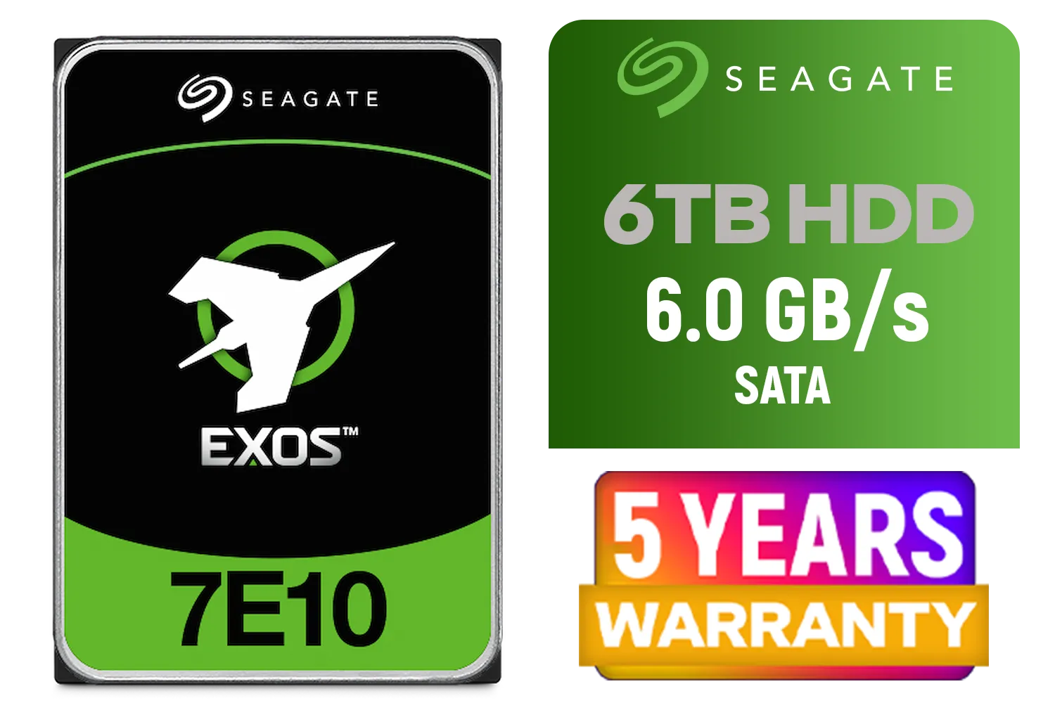 Seagate Exos 7E10 ST6000NM019B 6TB 7200RPM Enterprise HDD | Evetech