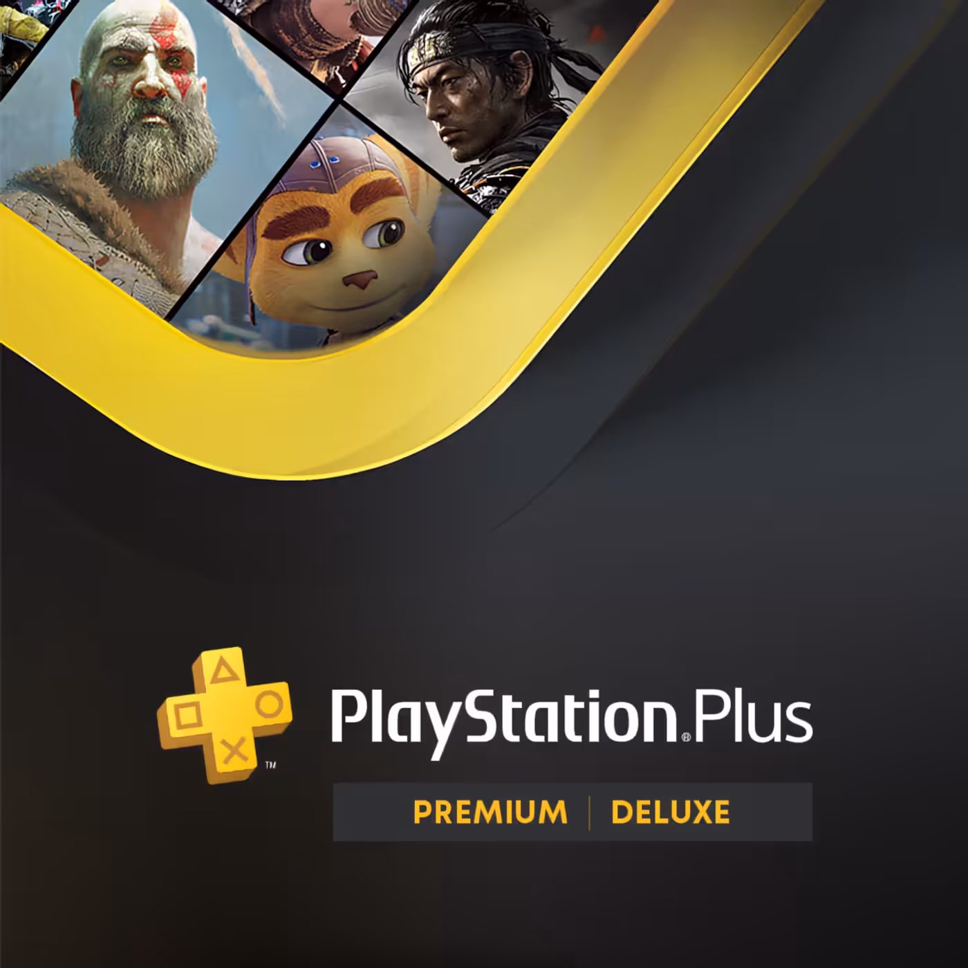 Promotional image for the 14-day PlayStation®Plus Premium trial included with the drive