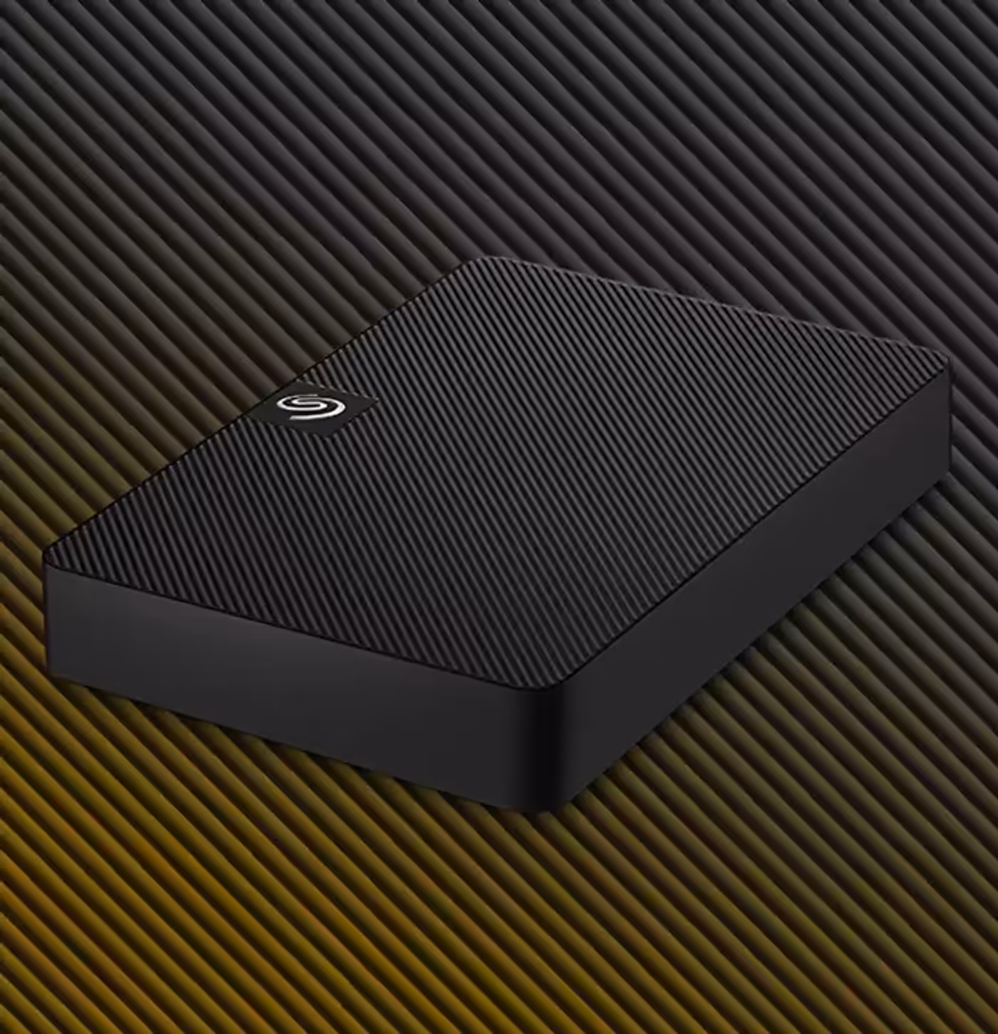 Seagate Expansion Portable external hard drive showing its sleek outer casing