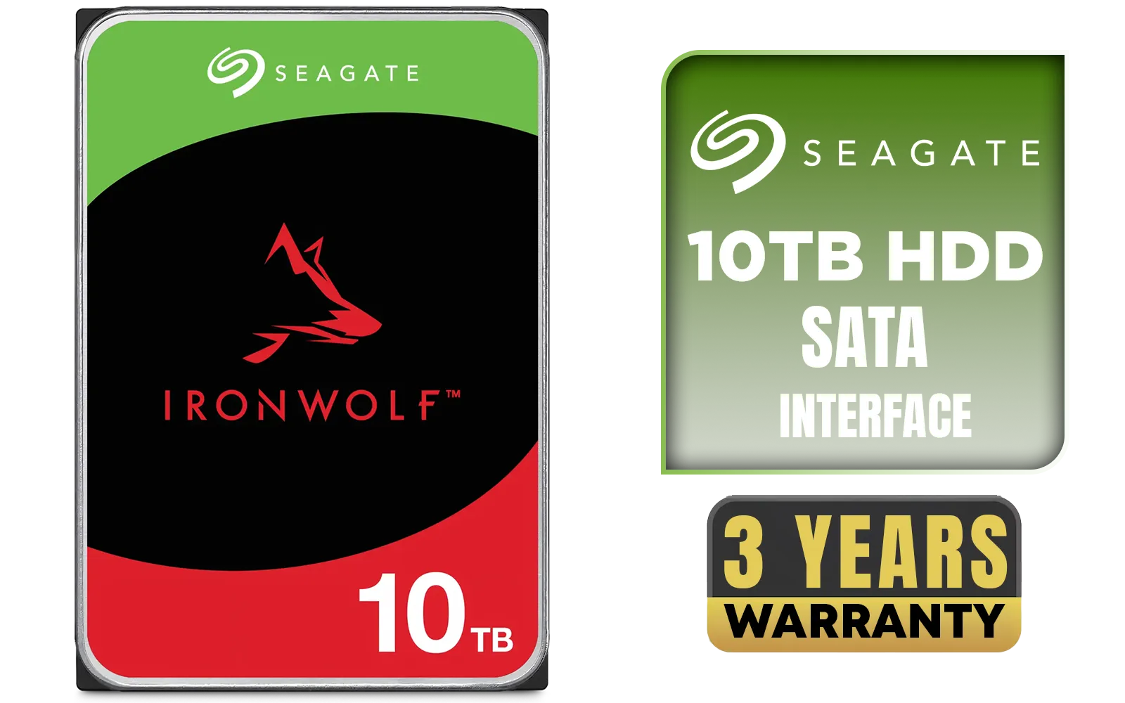 Seagate IronWolf 10TB ST10000VN000 NAS HDD — 7200 RPM, 256MB | Evetech