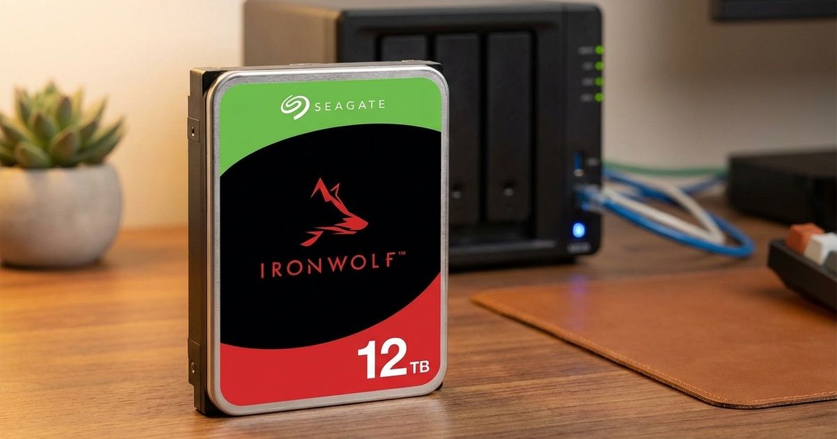 Seagate IronWolf 12TB NAS HDD ST12000VN0008 — 7200RPM, 256MB Cache