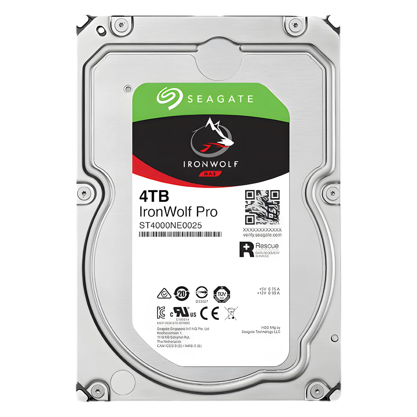 Seagate ST4000NT001 IronWolf Pro 4TB NAS HDD 7200RPM | Evetech