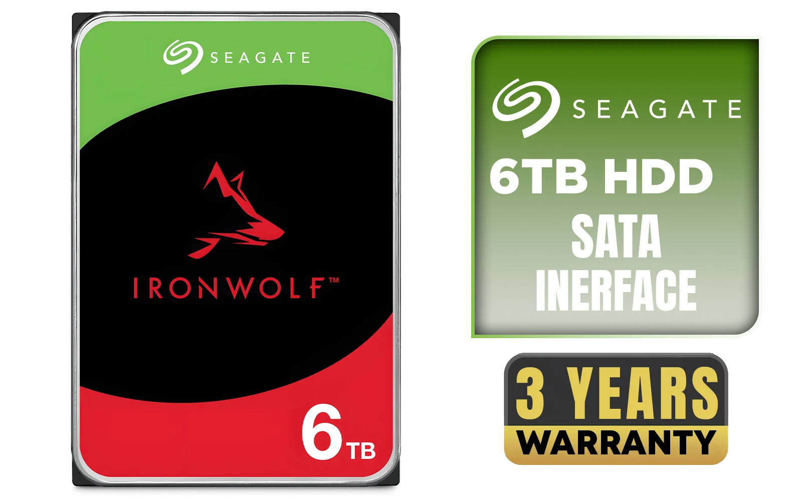 Seagate Ironwolf ST6000VN006 6TB NAS HDD — 256MB Cache | Evetech