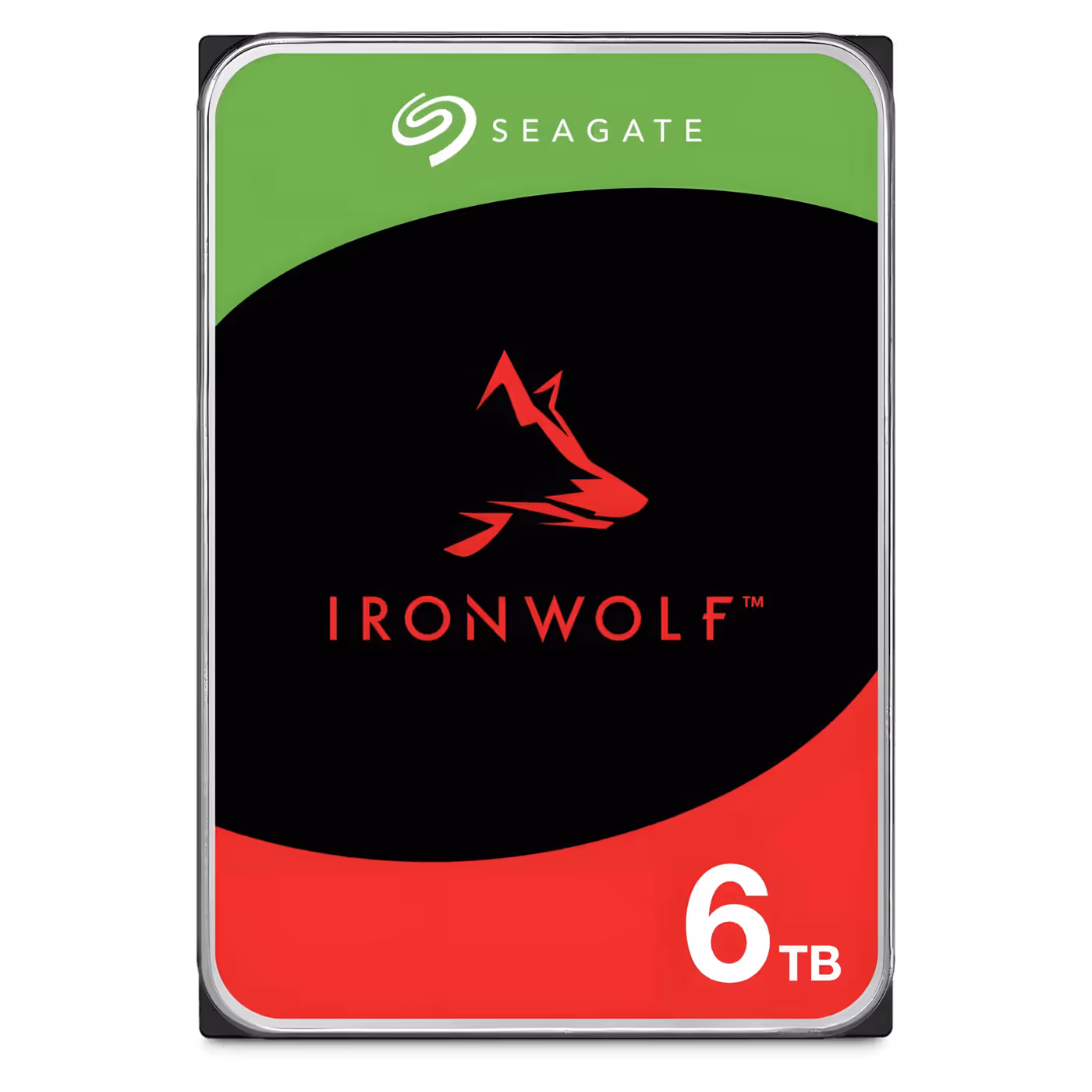 Seagate IronWolf NAS internal hard drive front view display