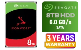 SEAGATE Ironwolf 8TB HDD (NAS向け)　２本セット Seagate Ironwolf ST8000VN002 8TB NAS HDD — 256MB Cache | Evetech