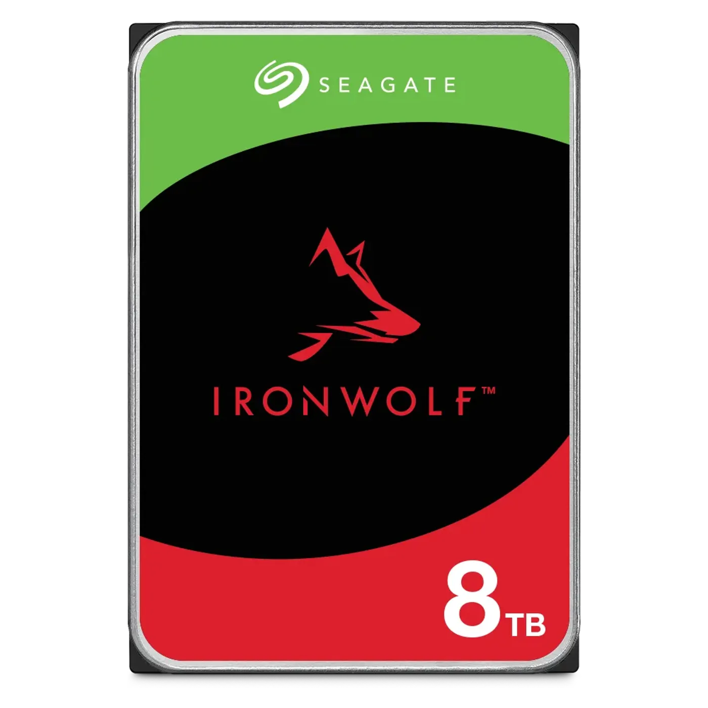 Seagate IronWolf NAS internal hard drive front view display