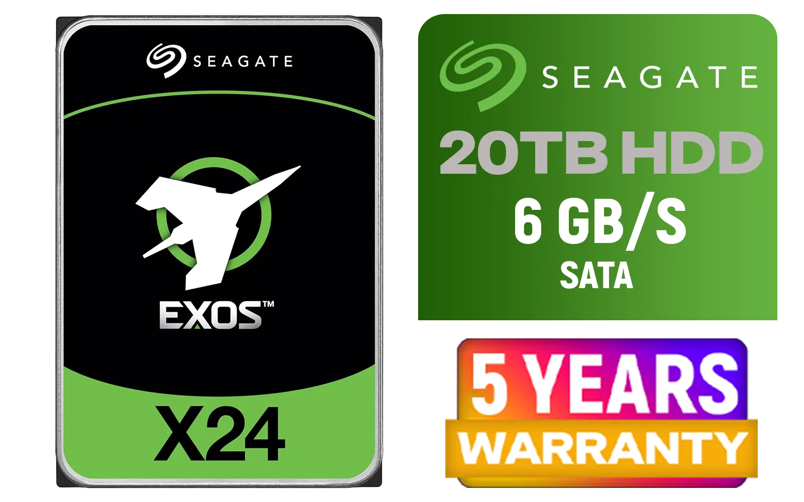 Seagate Exos X24 20TB Enterprise HDD with 285MB/s | Evetech